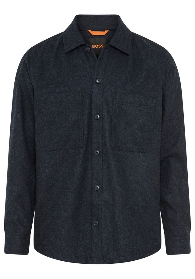 BOSS ORANGE Outdoorhemd »Locky« oversize fit, meliert