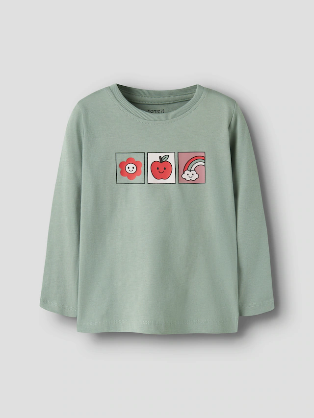 Name It Langarmshirt »NMFNIA 3P LS TOP« Packung, 3 Baumwolle, regular fit