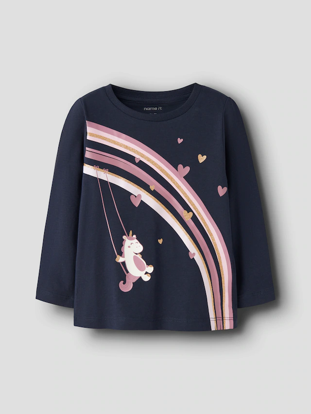 Name It Langarmshirt »NMFNIA 3P LS TOP« Packung, 3 Baumwolle, regular fit
