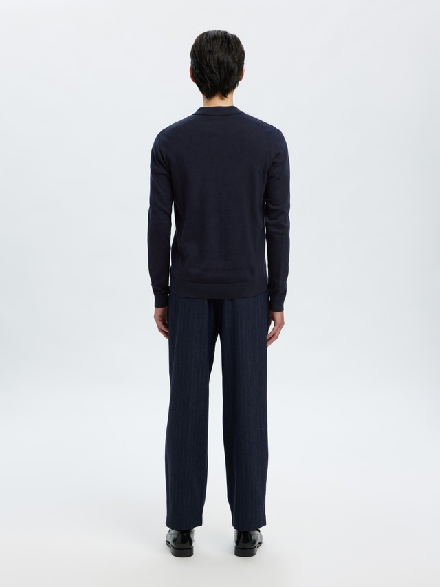 SELECTED Polokragenpullover »SLHBERG LS HALF ZIP POLO NOOS«