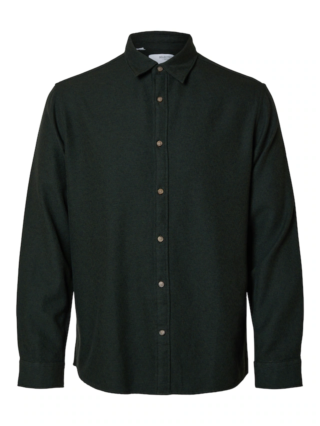 SELECTED HOMME Langarmhemd »SLHREGNOAH BRUSHED TWIST SHIRT LS NOOS«