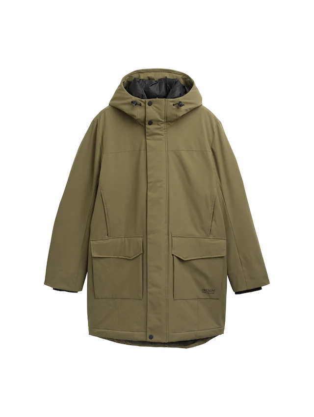 TOM TAILOR Denim Parka mit Kapuze mit wasserabweisender Funktion