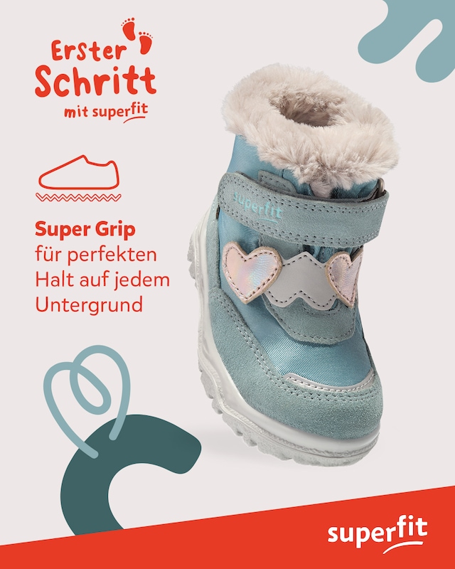 Superfit Winterboots »HUSKY, WMS: weit« Klettstiefel mit wasserdichtem GORE TEX, Größenschablone zum Download