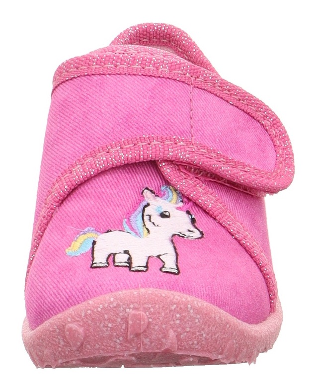 Superfit Hausschuh »SPOTTY , WMS: mittel« Kindergartenschuh mit Klettverschluss, Größenschablone zum Download