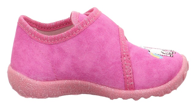 Superfit Hausschuh »SPOTTY , WMS: mittel« Kindergartenschuh mit Klettverschluss, Größenschablone zum Download
