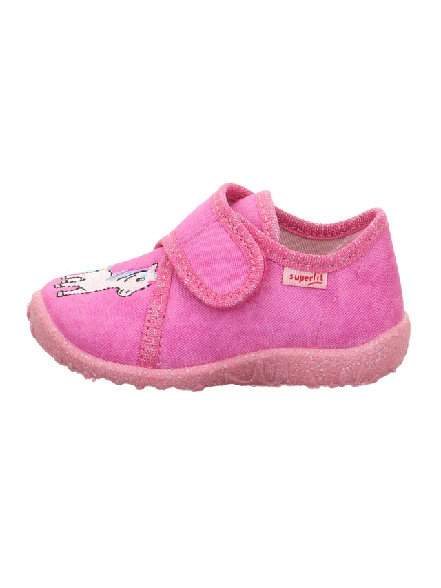 Superfit Hausschuh »SPOTTY , WMS: mittel« Kindergartenschuh mit Klettverschluss, Größenschablone zum Download