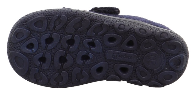 Superfit Hausschuh »HAPPY OCTI, WMS: mittel« Klettschuh mit Schurwolle, Größenschablone zum Download