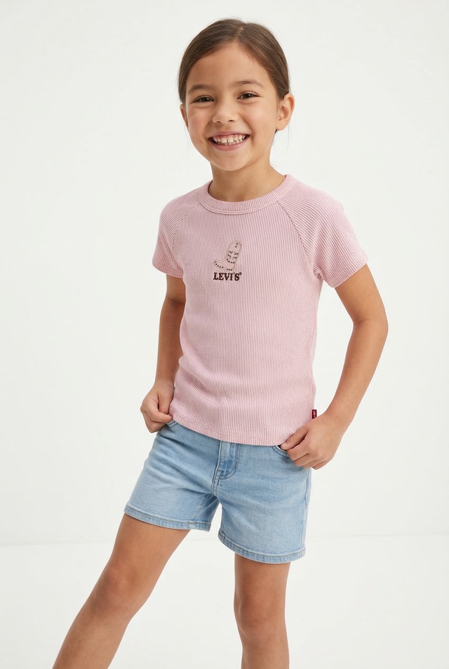Levi's® Kids Rundhalsshirt »LVG COLOR BLOCK RAGLAN« in feiner Rippstruktur, for Girls
