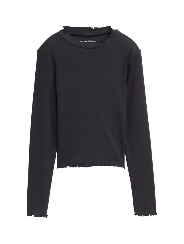 TOM TAILOR T-Shirt mit Rippstruktur