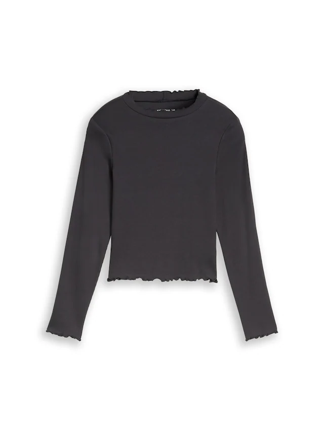 TOM TAILOR T-Shirt mit Rippstruktur