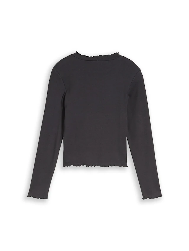TOM TAILOR T-Shirt mit Rippstruktur