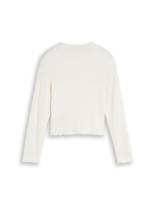 TOM TAILOR T-Shirt mit Rippstruktur