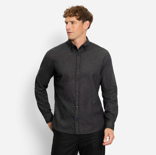 OLYMP Langarmhemd Button-down-Kragen, regular fit, casual