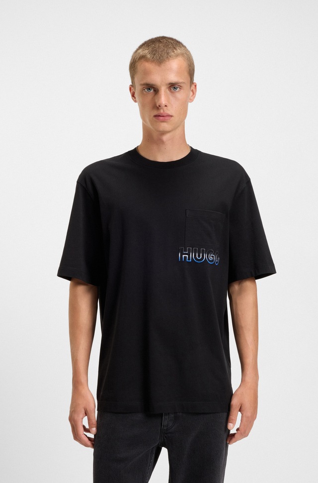 HUGO T-Shirt »Nogoste« Rundhalsausschnitt, regular fit, Brusttasche