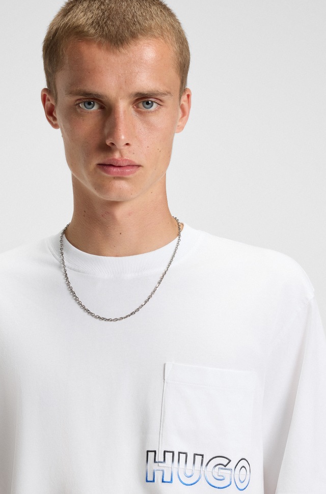 HUGO T-Shirt »Nogoste« Rundhalsausschnitt, regular fit, Brusttasche