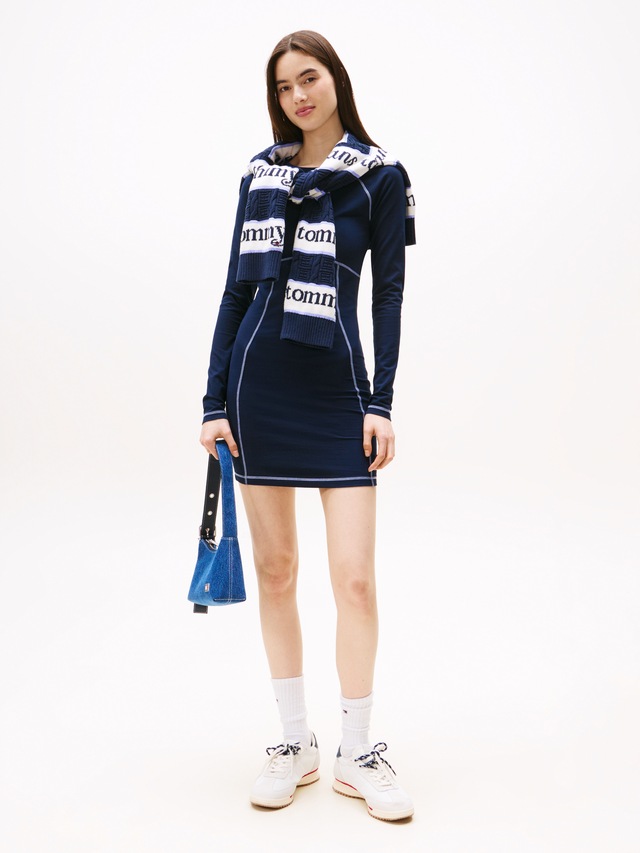 Tommy Jeans Jerseykleid »TJW BODYCON LINEAR MINI DRESS«