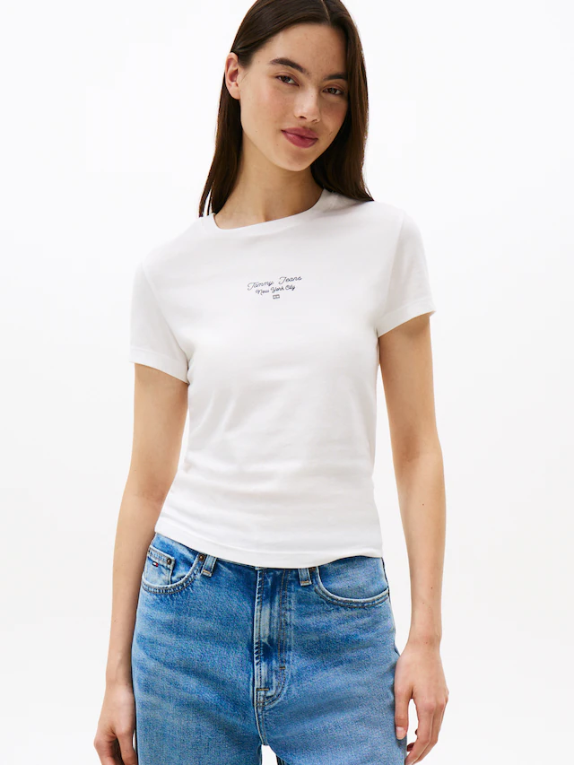 Tommy Jeans Kurzarmshirt »TJW SLIM ESS LOGO 1 TEE EXT«