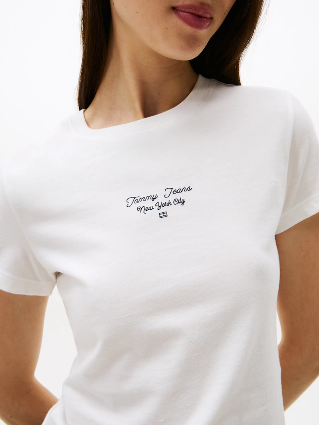 Tommy Jeans Kurzarmshirt »TJW SLIM ESS LOGO 1 TEE EXT«
