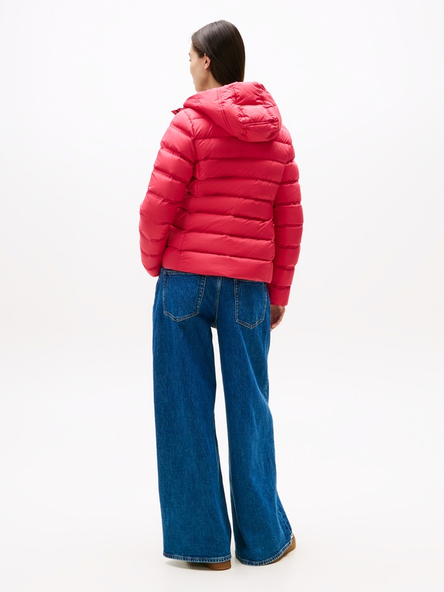 Tommy Jeans Steppjacke »TJW SLIM HOOD PRNT DOWN JCKT EXT« mit Kapuze