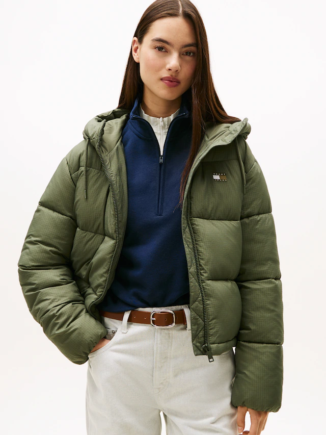 Tommy Jeans Steppjacke »TJW HOODED PUFFER JACKET« mit Kapuze