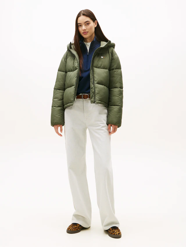 Tommy Jeans Steppjacke »TJW HOODED PUFFER JACKET« mit Kapuze