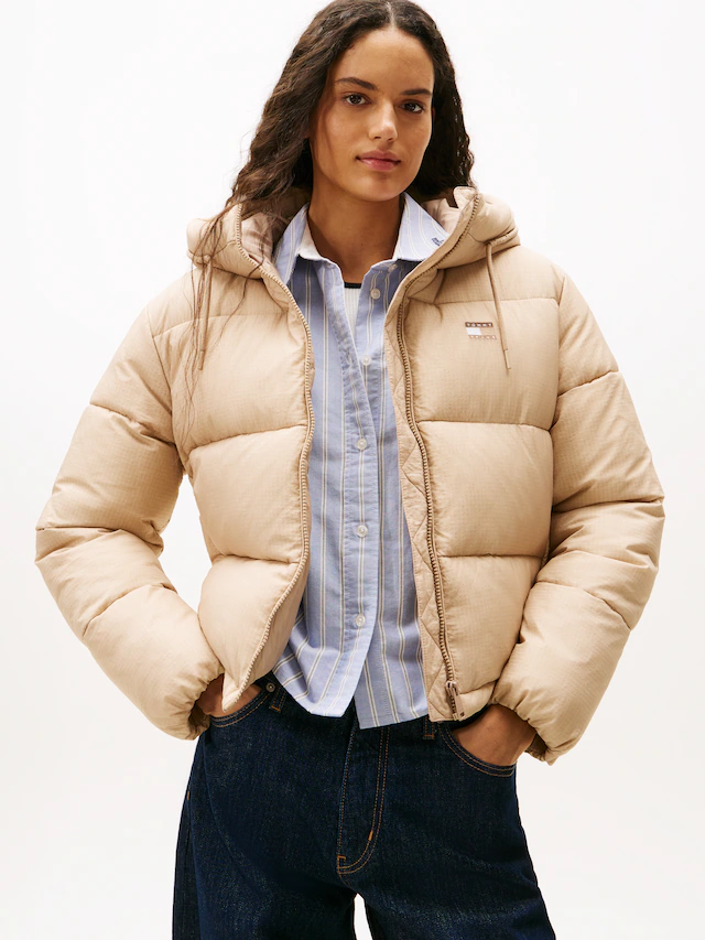 Tommy Jeans Steppjacke »TJW HOODED PUFFER JACKET« mit Kapuze