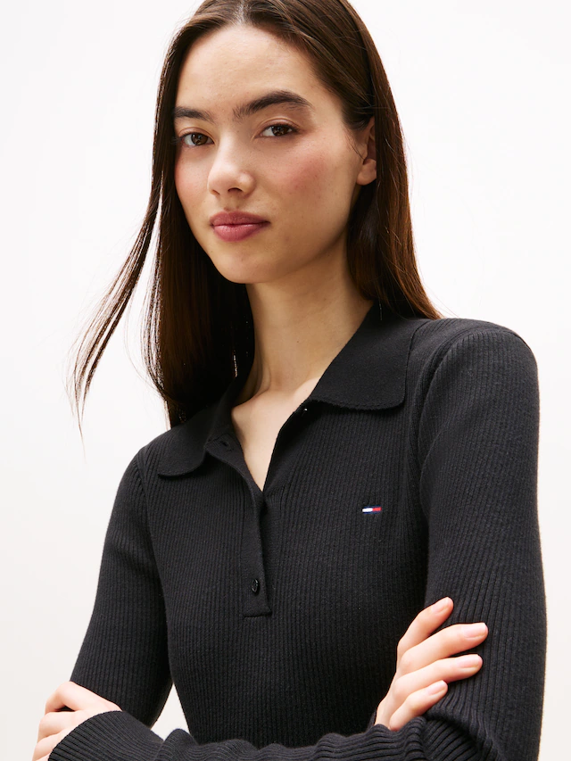 Tommy Jeans Polokragenpullover »TJW ESSENTIAL POLO LS SWEATER«