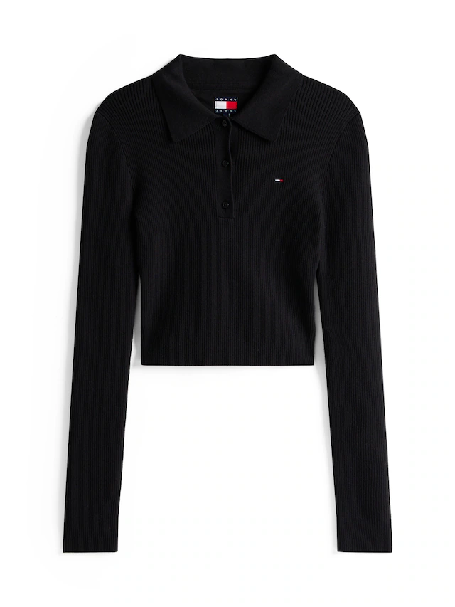 Tommy Jeans Polokragenpullover »TJW ESSENTIAL POLO LS SWEATER«