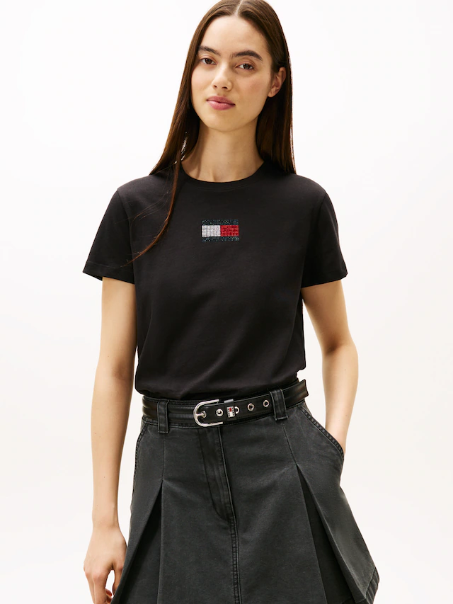 Tommy Jeans Kurzarmshirt »TJW REG PARTY FLAG TEE EXT«