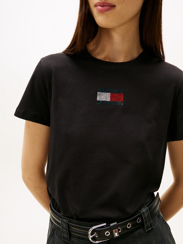 Tommy Jeans Kurzarmshirt »TJW REG PARTY FLAG TEE EXT«