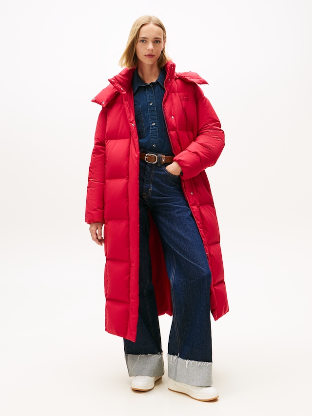 Tommy Jeans Steppmantel »TJW ALASKA GRID DWN MXI COAT EXT«
