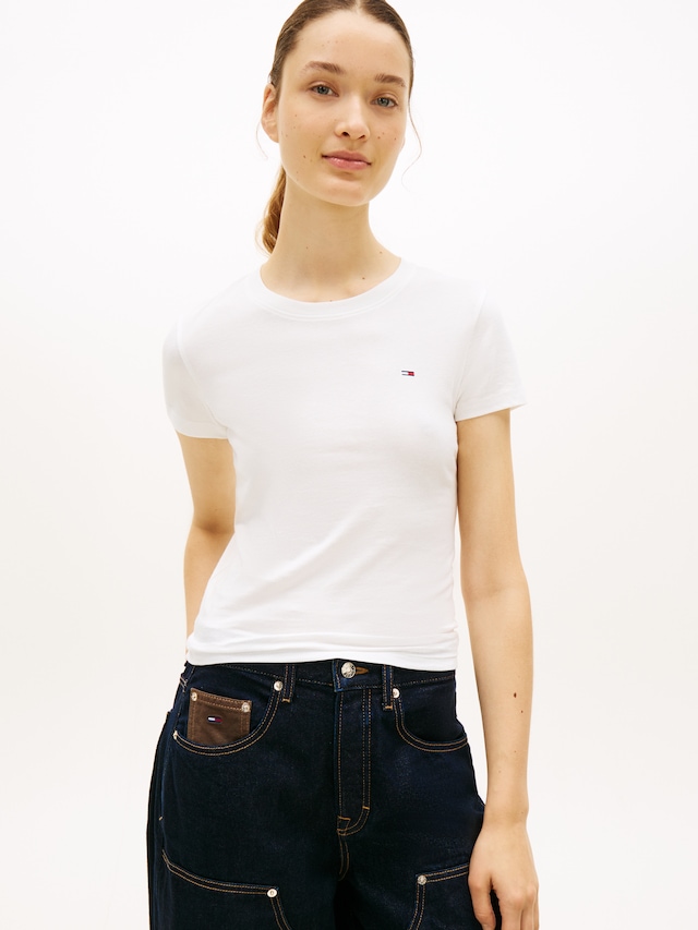 Tommy Jeans »TJW 3PACK C-NECK TEE« Packung, 3er-Pack, 3 Stk. Slim, unifarbenes Design