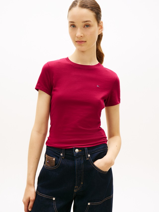 Tommy Jeans »TJW 3PACK C-NECK TEE« Packung, 3er-Pack, 3 Stk. Slim, unifarbenes Design