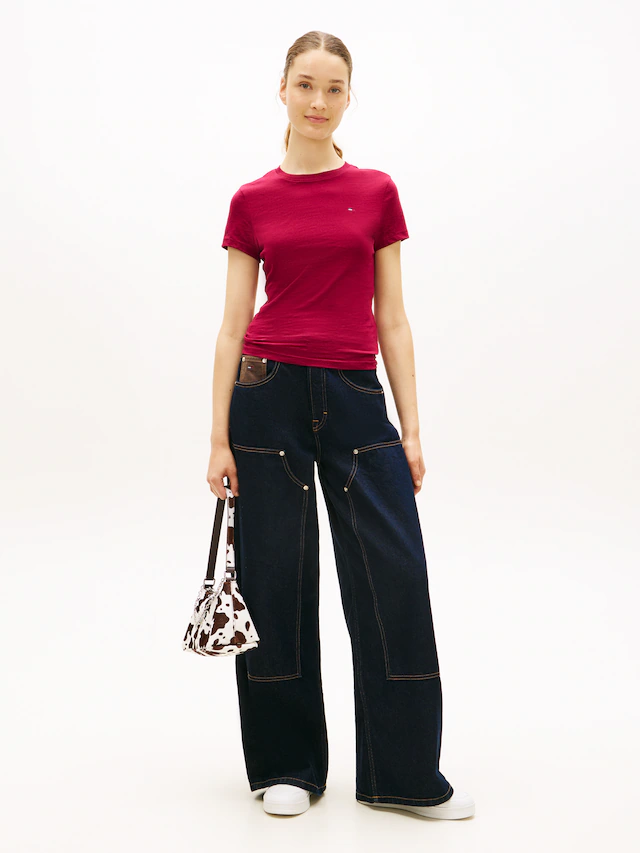 Tommy Jeans »TJW 3PACK C-NECK TEE« Packung, 3er-Pack, 3 Stk. Slim, unifarbenes Design