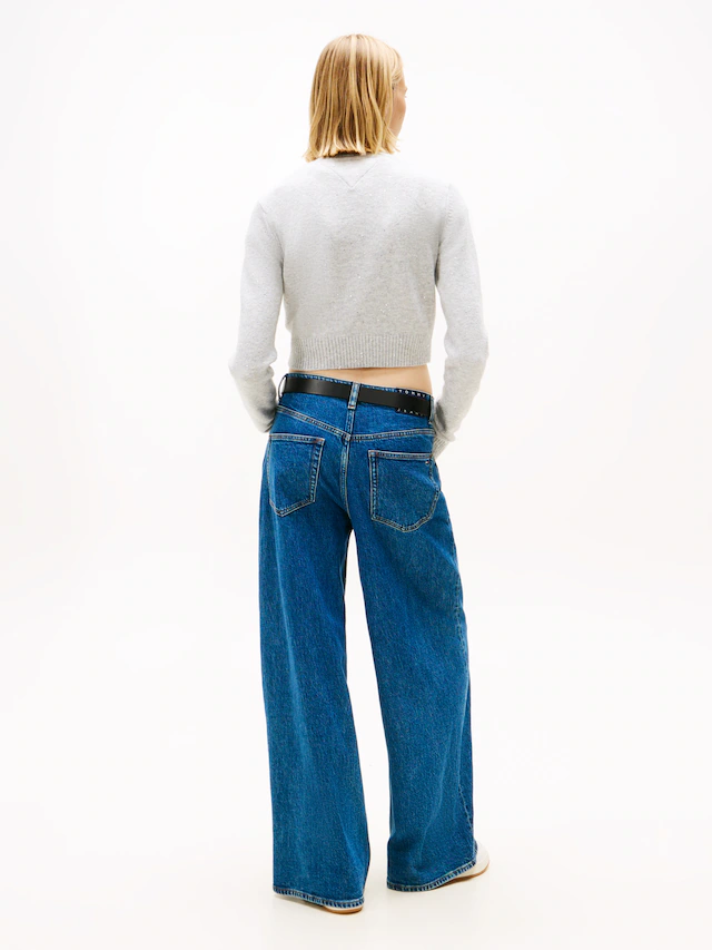 Tommy Jeans Strickpullover »TJW SPARKLE FLAG SWEATER EXT«