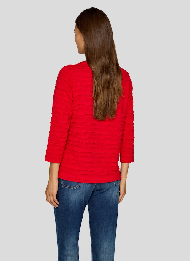 Rabe 3/4-Arm-Shirt mit Struktur Muster