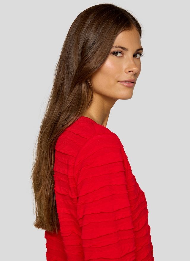 Rabe 3/4-Arm-Shirt mit Struktur Muster