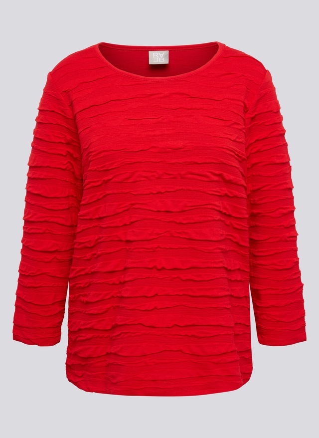 Rabe 3/4-Arm-Shirt mit Struktur Muster