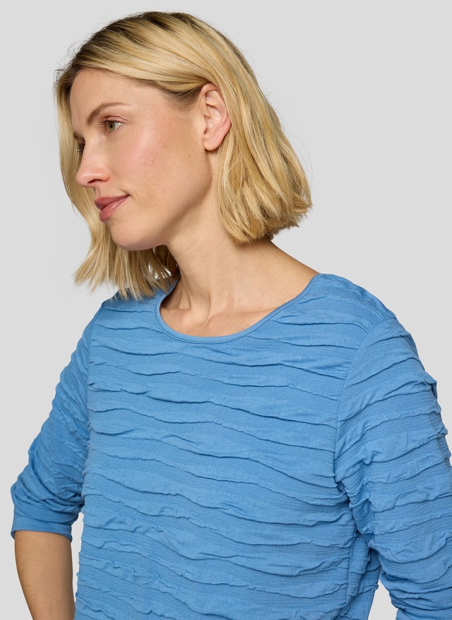 Rabe 3/4-Arm-Shirt mit Struktur Muster