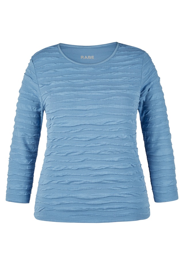 Rabe 3/4-Arm-Shirt mit Struktur Muster