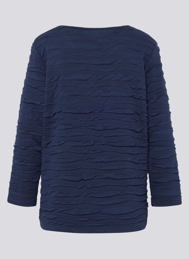 Rabe 3/4-Arm-Shirt mit Struktur Muster