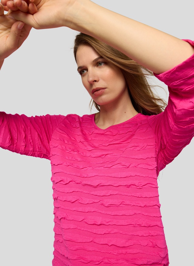 Rabe 3/4-Arm-Shirt mit Struktur Muster