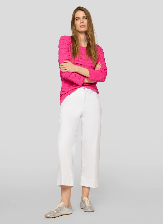 Rabe 3/4-Arm-Shirt mit Struktur Muster