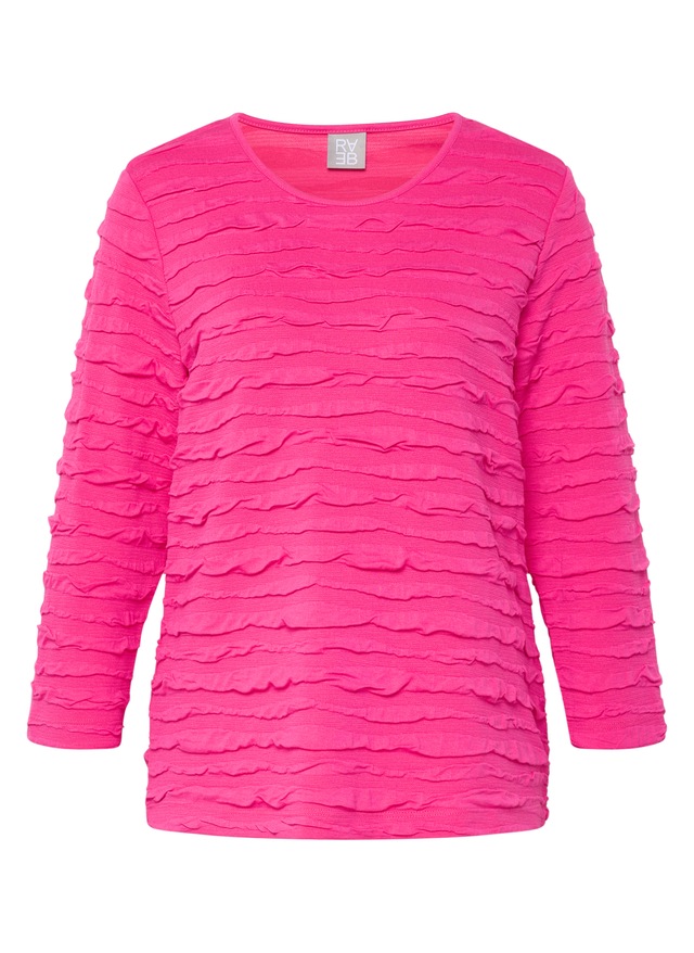 Rabe 3/4-Arm-Shirt mit Struktur Muster