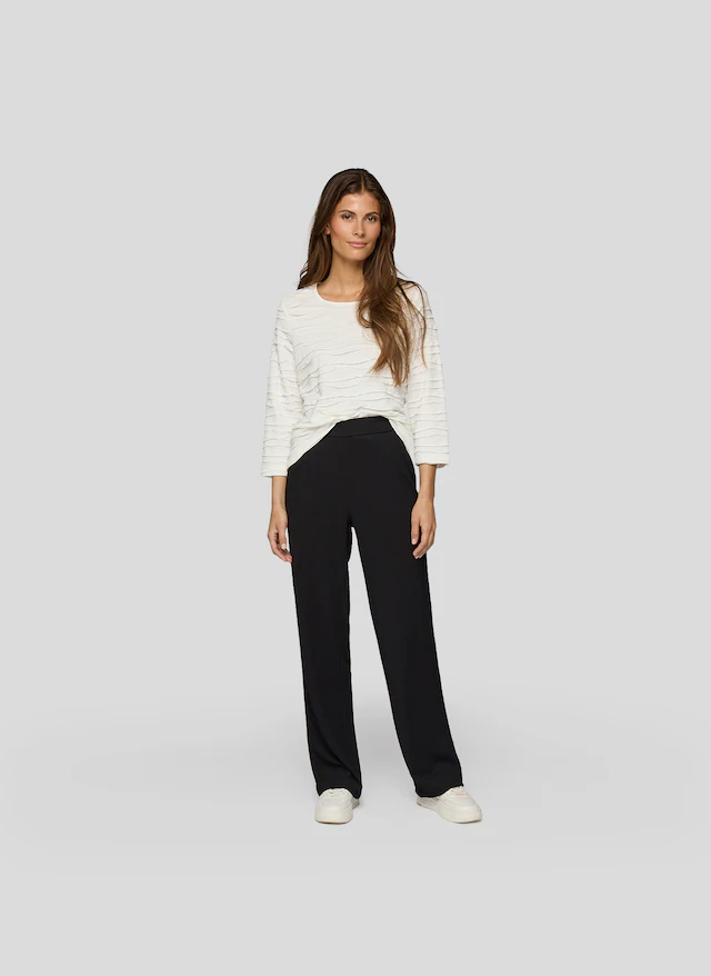 Rabe 3/4-Arm-Shirt mit Struktur Muster