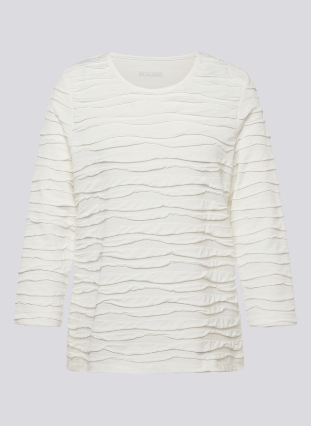 Rabe 3/4-Arm-Shirt mit Struktur Muster