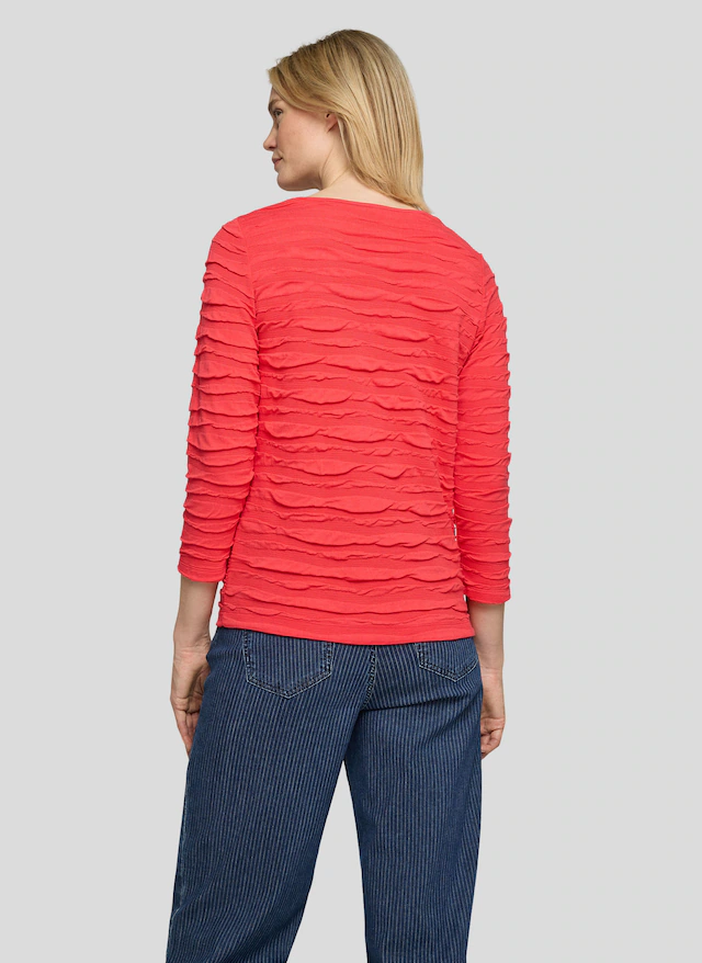 Rabe 3/4-Arm-Shirt mit Struktur Muster