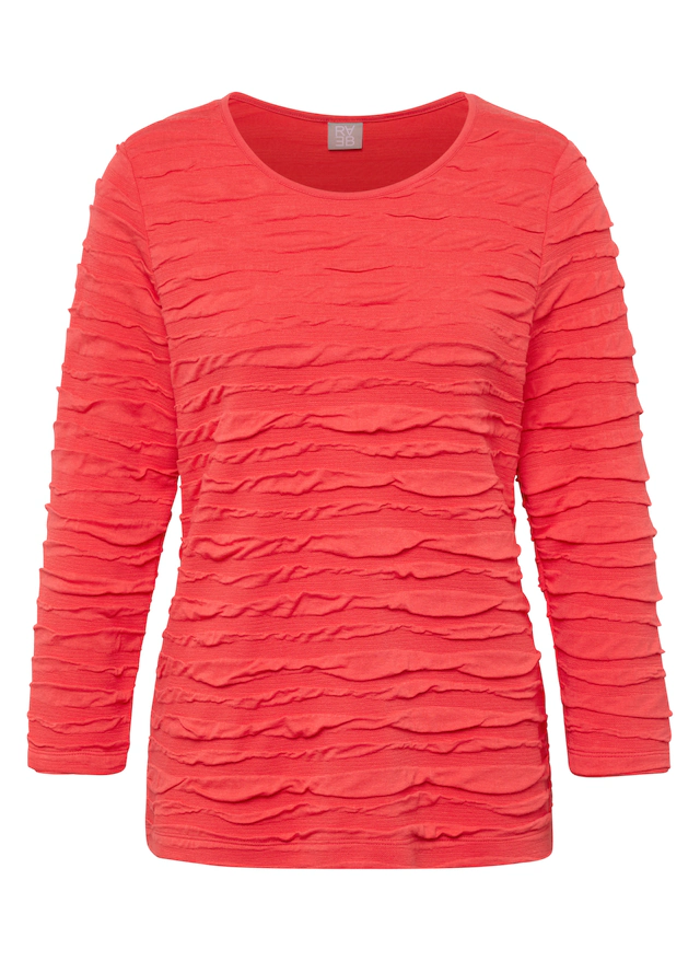 Rabe 3/4-Arm-Shirt mit Struktur Muster
