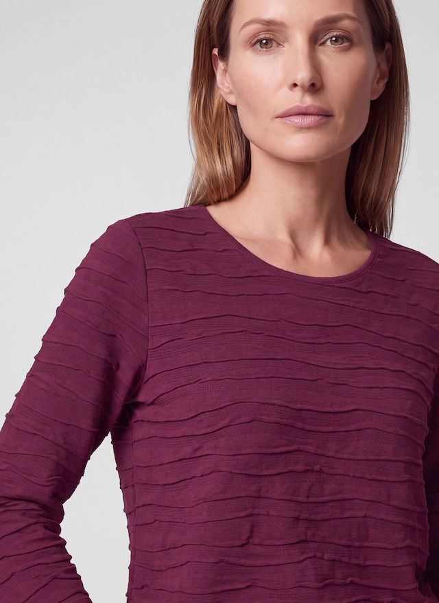 Rabe 3/4-Arm-Shirt mit Struktur Muster