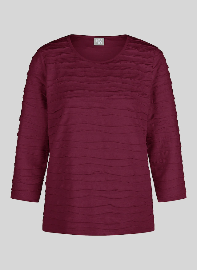 Rabe 3/4-Arm-Shirt mit Struktur Muster